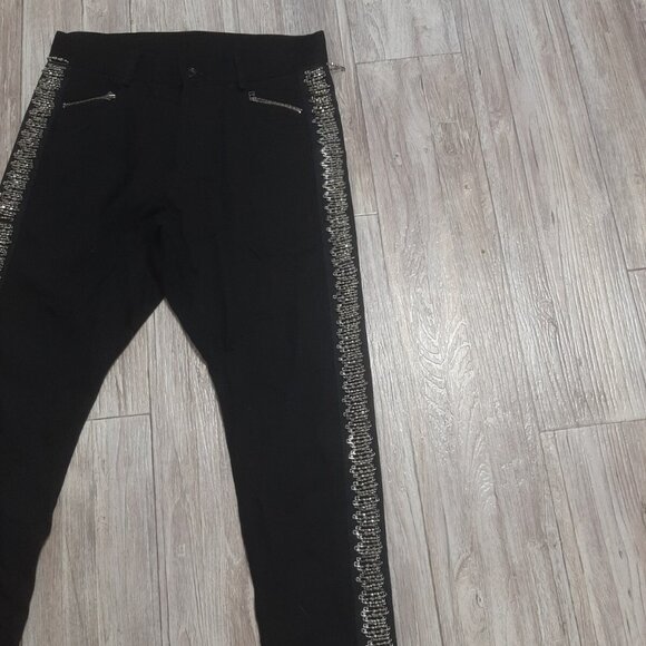 Unconditional London Denim Adorned Safety Pin Stripes Jeans Men's 31" Small S - Picture 4 of 7